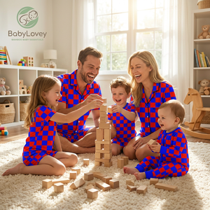 Babylovey Livraison Rapide Pyjamas Personnalisés OEM en Viscose de Bambou pour la Famille – Style Maman et Moi de Qualité Supérieure - Product Image 3