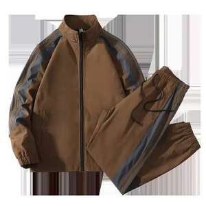 Completo Sportivo Casual a Righe da <span class=keywords><strong>Uomo</strong></span> Personalizzato <span class=keywords><strong>Tuta</strong></span> da Jogging per Primavera Autunno Estate Inverno Gioventù Salopette a Sublimazione - Product Image 5