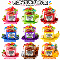 Bonbons liquides au goût de jus de fruits acidulés, viraux sur TikTok, en gros, personnalisables, marque privée, Halal, BRC, snacks