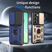 Étui de téléphone à fenêtre coulissante pour la série Infinix Hot - Coque de protection antichoc pour la série Tecno et Infinix Hot 60 Pro