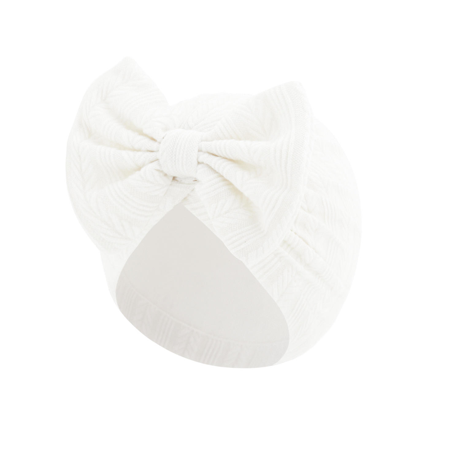 White (wheat bow hat)
