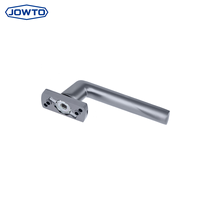 Poignée de fenêtre en alliage d'aluminium argenté avec verrou pour porte coulissante ou à battant en PVC, accessoires de quincaillerie pour petites fenêtres intérieures