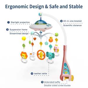 <span class=keywords><strong>Carrusel</strong></span> Musical <span class=keywords><strong>para</strong></span> bebé, luces nocturnas suaves, proyección colgante, animales giratorios, sonajero, juguetes, <span class=keywords><strong>cuna</strong></span> <span class=keywords><strong>de</strong></span> bebé, móvil con música - Product Image 5