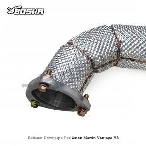 Tubo de Escape Personalizado para Aston Martin Vantage V8 4.0T 2018+, Acero Inoxidable, Flujo Libre, Downpipe con Protector Térmico - Product Image 5