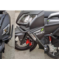Nouvelle protection de cadre de moto, pare-chocs supérieur et inférieur, cage de protection contre les chutes, barre anti-choc, carénage noir pour UY125