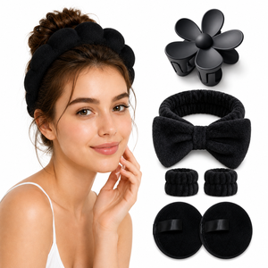 Set di Bellezza per Spa, con Fermaglio per Capelli, Cinturino da Polso e Polvere per Capelli, Adatto per Ragazze e Donne, Ideale per <span class=keywords><strong>la</strong></span> Vendita all'Ingrosso di Fermagli a Fiore e Fasce per Capelli - Product Image 4