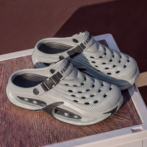 Chaussons pour hommes, style sportif, légers, antidérapants, en EVA solide, pour l'été, avec bout antidérapant, chaussons de couple, semelle épaisse, pour usage extérieur - Product Image 3