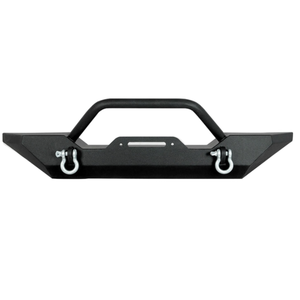 Parachoques delantero de acero resistente clásico con ganchos y revestimiento de polvo negro para <span class=keywords><strong>Jeep</strong></span> Wrangler 2007-2017 JK, accesorios para automóviles - Product Image 1