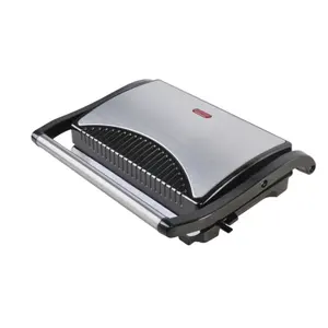 Professionelle 2-Steiliges Barbecue rauchfreier elektrischer Grill Toaster Sandwichpresse Maschine tragbarer digitaler Panini-Pressegrill für den Innenbereich