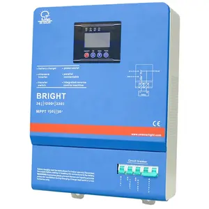 Güneş enerjisi sistemi kararlı kararlılık saf sinüs dalgası 48v dc 400v ac MPPT 1kw-10kw invertör