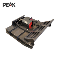 Accessoires pour mini-chargeuse compacte Peak : Débroussailleuse hydraulique et coupe-herbe avec garantie d'un an et rapport d'essai