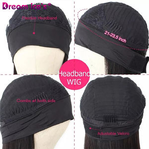 Bandeau perruque Afro crépus bouclés vendeur en gros porter et aller brésilien bouclés Semi 100 perruque de cheveux humains en gros pour la femme noire - Product Image 6