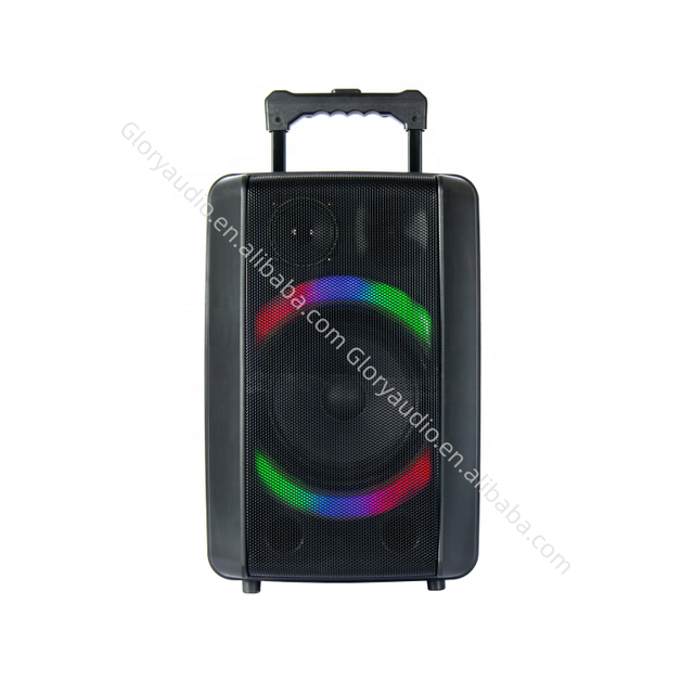 8 Inch Wireless Powerful Rechargeable Outdoor Portable Trolley Battery High Quality Stereo Speaker