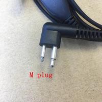 Earphone MIC Kontrol Tenggorokan Air Tube 2plug Headphone Walkie Talkie Gaming Tanpa Peredam Kebisingan Kompatibel GP88s GP2000 GP3188