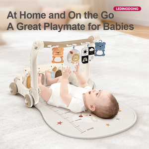 Tappetino Attività per Neonati, Giocattoli per il Tummy Time, Mini Palestra Musicale in Plastica con Piano e Girello per Bambini - Product Image 6
