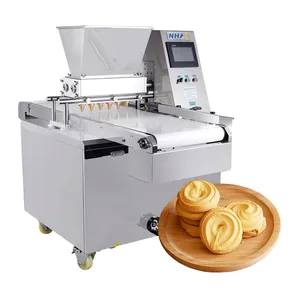 상업 쿠키 디저트 만들기 기계 자동 비스킷 예금 기계 컵 케이크 베이킹 장비