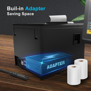 Impresora Térmica ZYWELL de 80 mm, Impresora de Tickets sin Tinta ZY907 de 3 Pulgadas para Estacionamiento, Lotería y Eventos - Product Image 3