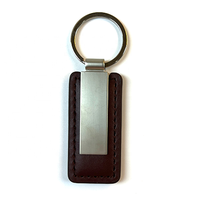 En stock, porte-clés vierges en cuir et métal en gros pour gravure laser et impression DIY, prêts à être expédiés