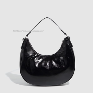 Sac à main d'été haut de gamme pour femme, tendance transfrontalière, texture croissant, fermeture éclair, rivets, sac à bandoulière sous le bras pour femme Tanjing - Product Image 3