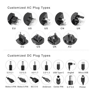 อะแดปเตอร์แปลงไฟ AC/DC 5V-24V 1A 1.5A 2A ได้รับการรับรองมาตรฐาน CE/GS/FCC/UKCA  อะแดปเตอร์ชาร์จไฟแบบติดผนัง EU/US/UK/AU สำหรับอุปกรณ์อิเล็กทรอนิกส์ LED - Product Image 2