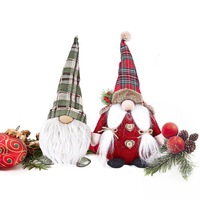 Gnome de Noël personnalisé, poupée nain Rudolph, jouet en peluche sans visage, décoration de table de fête, ornement de Noël pour la maison