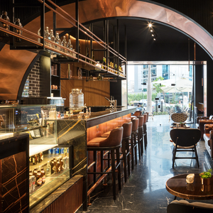 رف نبيذ عصري راقي مخصص من الفولاذ المقاوم للصدأ للحانات والنوادي والمقاهي والمطاعم والنوادي الليلية - Product Image 4