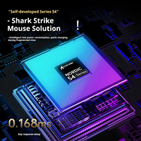Souris de jeu ATTACK SHARK X8Ultimate Tri-Modes - Capteur PAW3950, design ergonomique, 6 boutons programmables, ordinateurs portables/ordinateurs de bureau