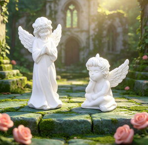 Figurine de Fée 3D en Résine, Poupée Ange Blanche Classique, Petite Sculpture de Chérubin, Cadeau Commémoratif, Ornement Religieux, Jouet pour Enfant en Gros - Product Image 4