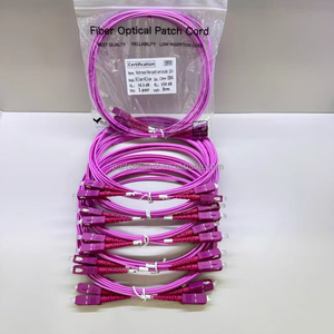 Cable de Fibra Óptica para Interiores de Baja Pérdida de Inserción, 3M, Multimodo OM4, Cubierta Morada LSZH, Cable de Conexión Óptica - Product Image 2