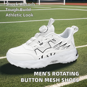 Chaussures de marche sportives en mesh pour hommes, style automne-hiver-printemps, respirantes, design décontracté avec absorption des chocs, tailles US et EUR - Product Image 2