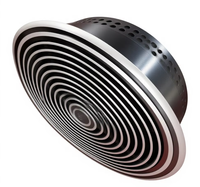 Grilles de ventilation industrielles modernes en aluminium pour l'air de retour et d'admission, idéales pour entrepôts et sous-sols