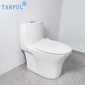 WC Integrato Moderno da Pavimento Tarpul con Doppio Scarico Design S-trap in Ceramica Bianca per <span class=keywords><strong>Bagno</strong></span> - Product Image 1
