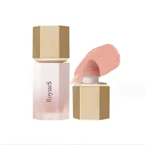 Nouveau fard à joues liquide anti-eau longue durée miroitant marque privée fard à joues de couleur rose clair rouge pour les filles