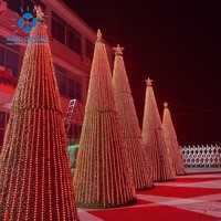 ANPU Outdoor Programmierbare RGB-Lichtshow Kegel-Weihnachtsbaum-Motiv-Beleuchtung