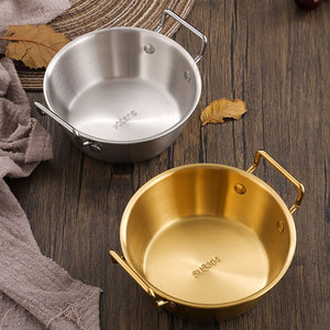 American Creative 304 Acier inoxydable <span class=keywords><strong>Panier</strong></span> à collation rond Bol à <span class=keywords><strong>salade</strong></span> de fruits pour les aliments frits Récipient de rangement polyvalent pour la cuisine - Product Image 3