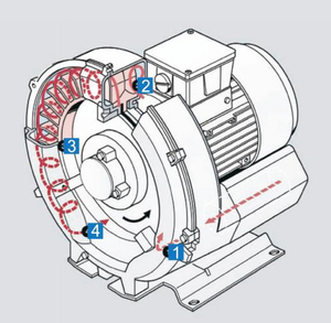 เครื่องเป่าลมแบบวงแหวน 1 แรงม้า สำหรับบ่อปลา - Product Image 4