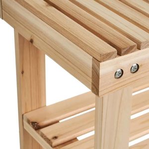 Wooden <b>Shoe</b> Bench 3 Tier Shelf 71x26x45 Cm <b>Space</b> <b>Saving</b> <b>Shoe</b> Organizer Furniture - Product Image 3