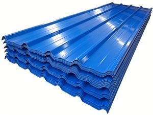 Tôles de Toiture en Zinc Ondulées Galvanisées de 0,4 mm, Tôles Ondulées Galvanisées Légères, Tôles Ondulées Galvanisées Revêtues - Product Image 4