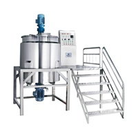 Machine cosmétique émulsifiant sous vide émulsifiant homogénéisateur détergent lotion savon désinfectant pour les mains shampooing mélangeur faisant la machine