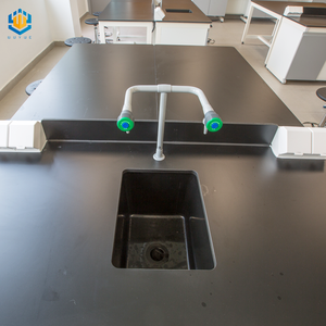 Banco de laboratorio para escuela universitaria, mesa de trabajo de acero completo - Product Image 3