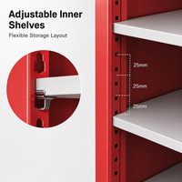 Armoire de sécurité incendie en acier robuste et moderne pour les outils de lutte contre l'incendie dans les entrepôts, les usines de fabrication, les centres commerciaux, l'extérieur