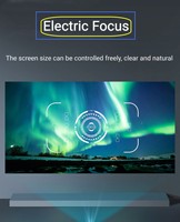 Anxin OEM Personnalisation Android Wifi Projecteur portable rétroprojecteur rond mini 4k Rohs LCD Led Projecteur vidéo Datashow