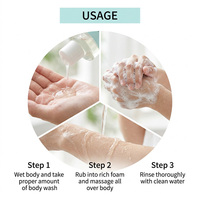 Gel douche rafraîchissant et nettoyant en profondeur MULAN à l'effet givrant parfum menthe, 400 ml, longue durée, marque privée OEM ODM