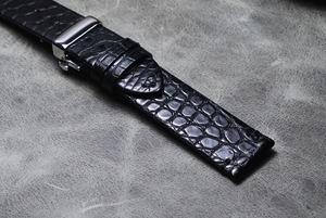 Nuovo Arrivo <span class=keywords><strong>Cinturino</strong></span> per <span class=keywords><strong>Orologio</strong></span> in Vera <span class=keywords><strong>Pelle</strong></span> di Alligatore di Alta Qualità, Colori Tradizionali, Varie Misure, per Orologi Classici - Product Image 4
