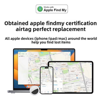 Pelacak GPS LBS AirTag Bersertifikasi MFI, Navigasi GPS, Anti-Hilang, Pelacakan Global, Pelacakan Real-Time untuk Perangkat IOS, Baterai Lithium