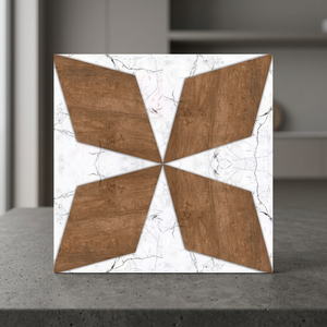 Carreaux de sol en céramique effet bois 300x300mm, motif bois, finition mate numérique, pour revêtement de sol intérieur - Product Image 3