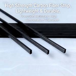 Varillas reforzadas de <span class=keywords><strong>fibra</strong></span> de carbono de tamaño personalizado refuerzo de cuello de guitarra de <span class=keywords><strong>fibra</strong></span> de carbono - Product Image 1