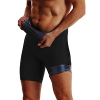 Pantalones Cortos Deportivos de Alta Elasticidad para Hombre, Moldeadores de Cuerpo, para Gimnasio, Entrenamiento, Sauna