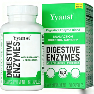 Cápsulas de Enzimas Digestivas de Marca Privada OEM/ODM con Prebióticos y Probióticos que Promueven la Absorción y Apoyan la Digestión - Product Image 1