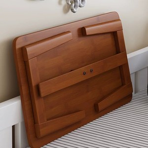 Bedside table, folding computer <b>desk</b>, simple <b>small</b> table for bedroom and home use, movable and extendable study <b>desk</b>, writing - Product Image 4